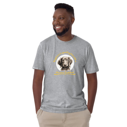 Happiness is spending time with a dachshund - Short-Sleeve Unisex T-Shirt