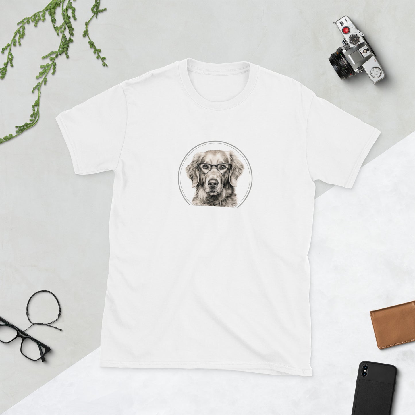 Smart Dog Series - Golden Retriever - Unisex T-Shirt