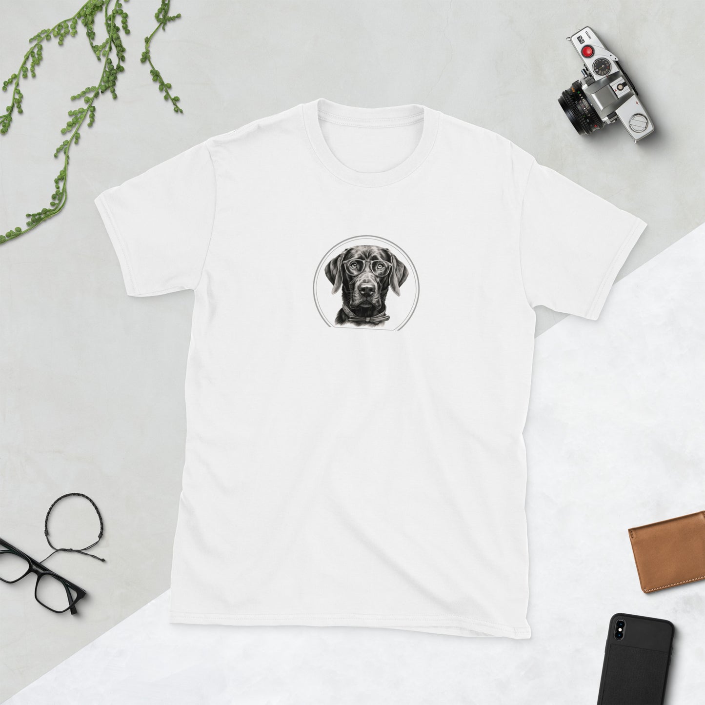 Smart Dog Series - Black Labrador - Unisex T-Shirt